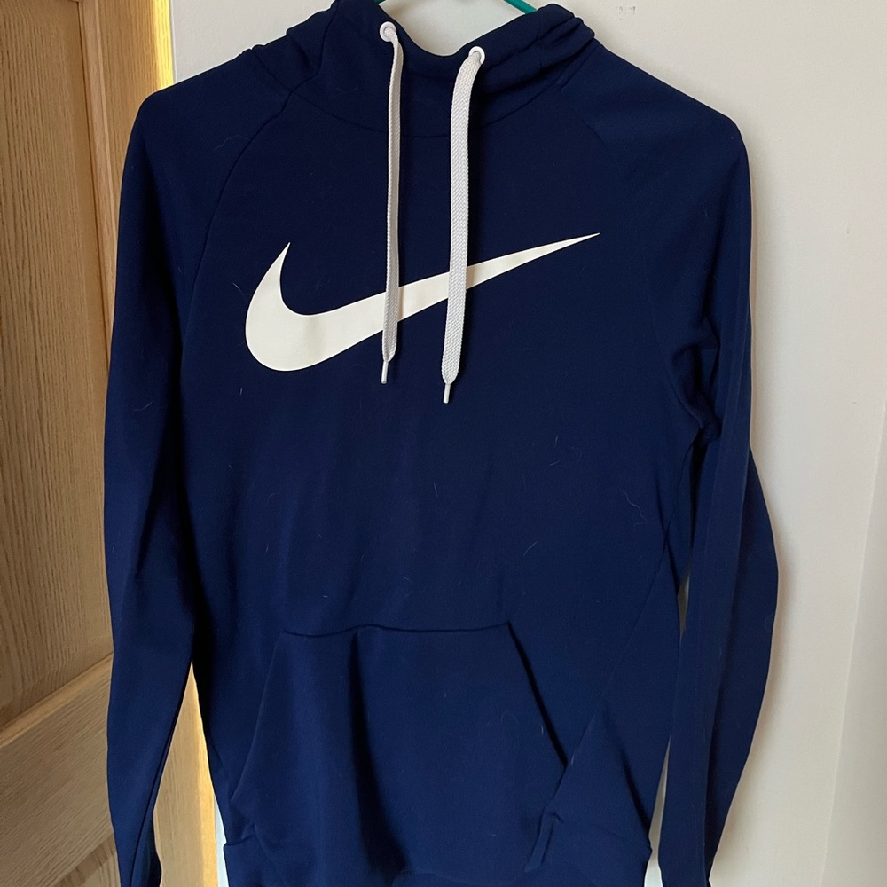 Nike Blue Hoodie Sweatshirt with Iconic Swoosh